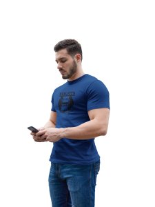 Weights Want Life Themselves, (BG Black), Round Neck Gym Tshirt (Blue Tshirt) - Clothes for Gym Lovers - Suitable for Gym Going Person - Foremost Gifting Material for Your Friends and Close Ones