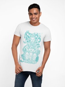 Chinese god - spropsarity - White - printed T-shirts - Men's stylish clothing - Cool tees for boys