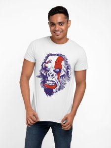 Scary Illustration - White - printed T-shirts - Men's stylish clothing - Cool tees for boysscary