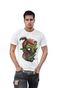 Scary tees printed white T-shirts - Men's stylish clothing - Cool tees for boys