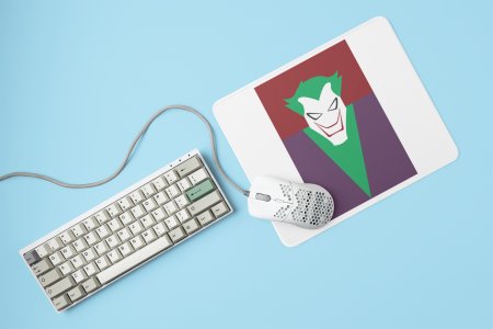 DC Joker smiling - Printed animated creature Mousepads