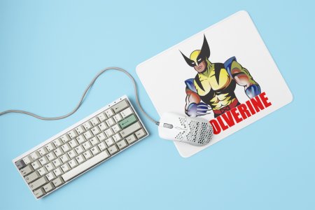 Colourful wolverine - Printed animated creature Mousepads
