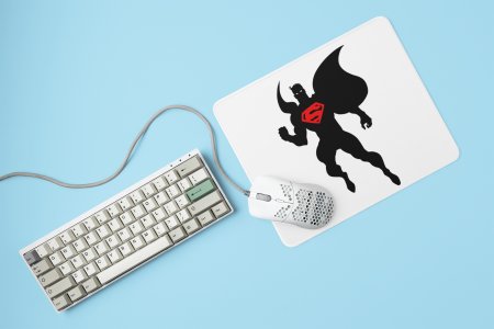 Superman in black - Printed animated creature Mousepads