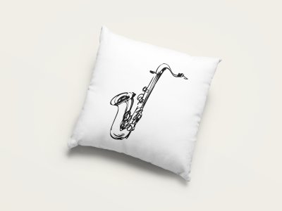 Saxophone - Special Printed Pillow Covers For Music Lovers(Combo Set of 2)