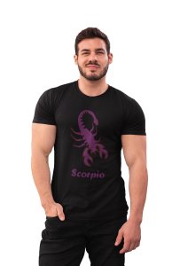 Scorpio symbol - Printed Zodiac Sign Tshirts - Made especially for astrology lovers people
