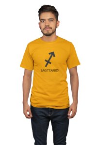 Sagittarius (Yellow T) - Printed Zodiac Sign Tshirts - Made especially for astrology lovers people