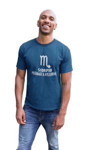 Scorpio, passionate and mysterious(Blue T) - Printed Zodiac Sign Tshirts - Made especially for astrology lovers people