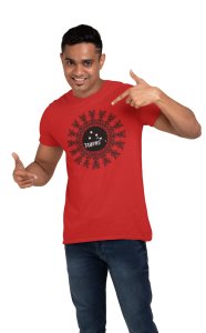 Pisces stars (BG black) (Red T) - Printed Zodiac Sign Tshirts - Made especially for astrology lovers people