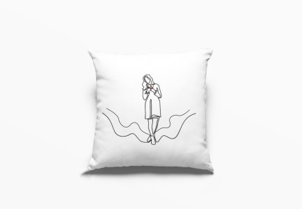 Girl-Printed Pillow Covers For (Pack Of Two)
