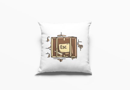 Esc Button Escaping From Jail- Printed Pillow Covers For Bollywood Lovers(Pack Of Two)