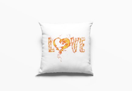 Love In Fire -Printed Pillow Covers For (Pack Of Two)