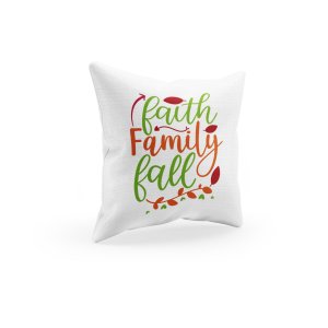 Faith Family Fall -Halloween Theme Pillow Covers (Pack Of 2)