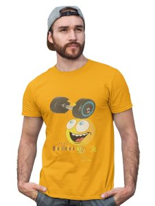 Gym Freck Emoji T-shirt (Yellow) - Clothes for Emoji Lovers - Suitable for Fun Events - Foremost Gifting Material for Your Friends and Close Ones