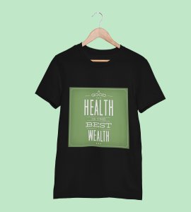 Good health -round crew neck youth-oriented cotton tshirts for men