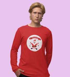Happiest Santa Ever: Beautifully CraftedFull Sleeve T-shirt Red Perfect Gift For Kids