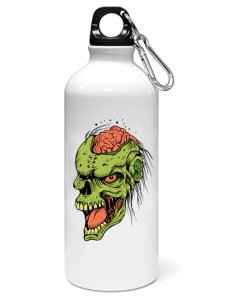 Green skull- Sipper bottle of illustration designs